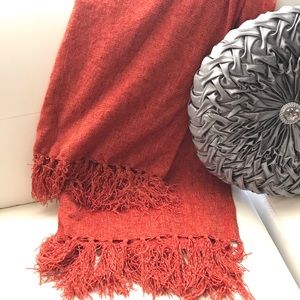 Home Accents 50”x60” throw plus 4”x2 fringe. NWT